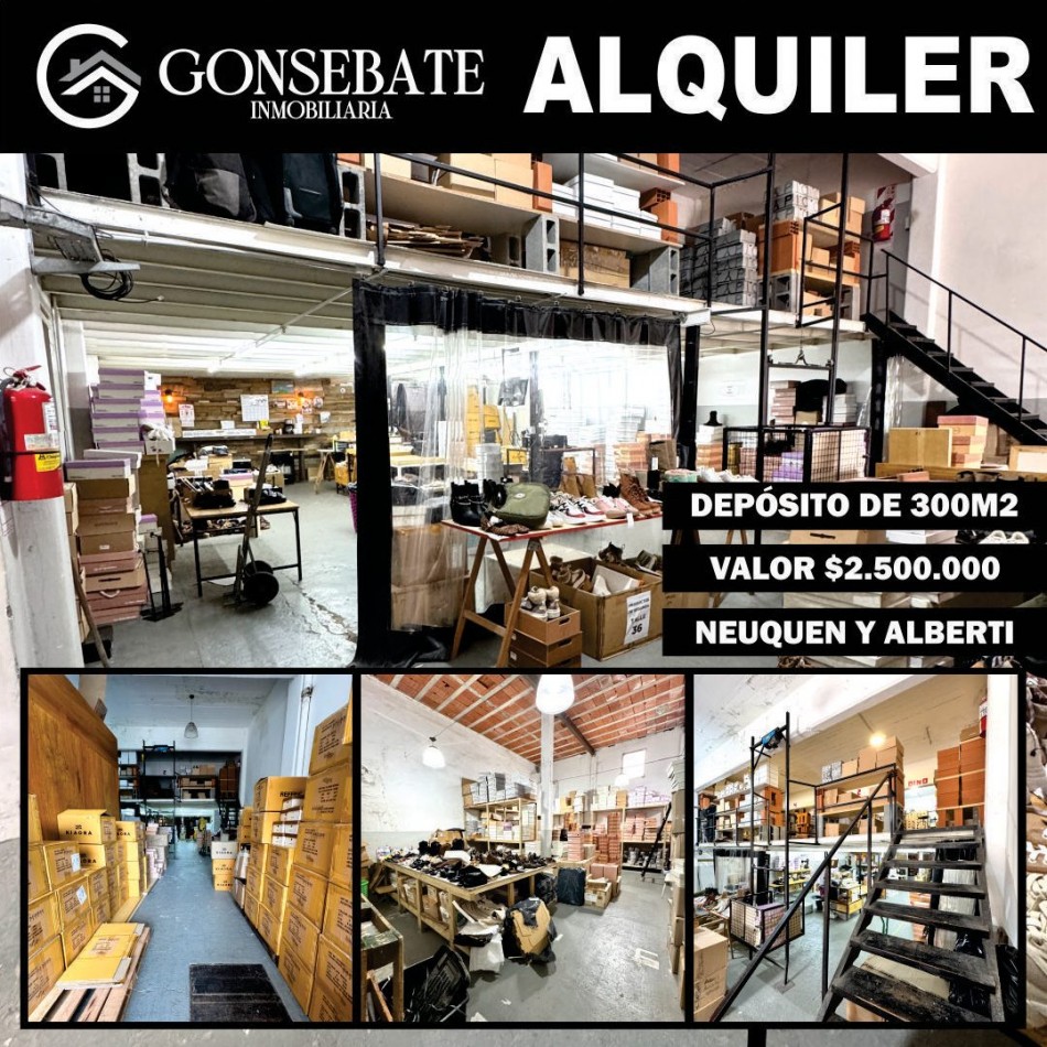 Deposito 300m2 en Alquiler 