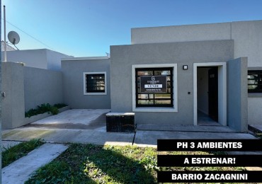 ph 3 ambientes en barrio zacagnini