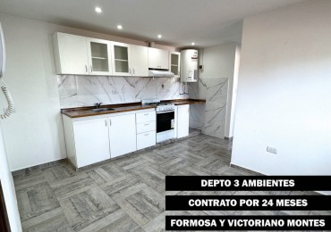 Alquiler depto 3 ambientes. 